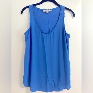Ann Taylor Loft Blue Tank Top Size M